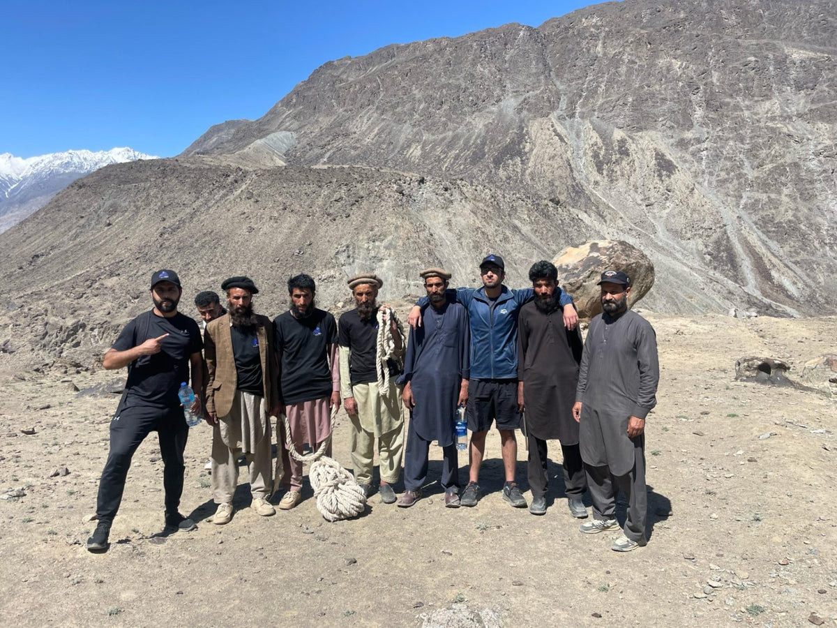The collection team in Gilgit-Baltistan
