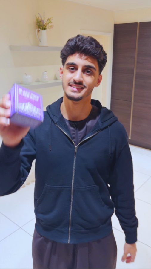Customer holding a Black Rock box